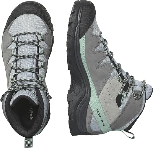 Salomon Quest Rove GTX Women's Hiking Boots – Quarry/Quiet Shade/Black (US 6) - New Condition
