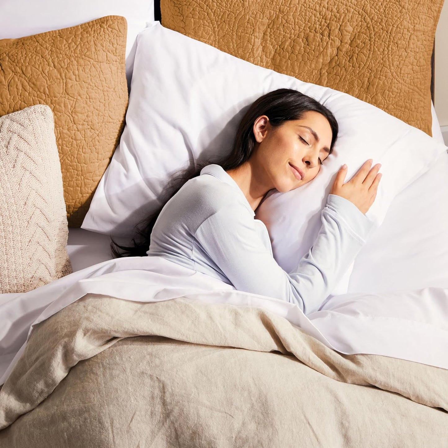 Sunbeam Sleep Perfect Quilted Electric Blanket Queen – Fully Fitted Dual Control - Excellent Condition