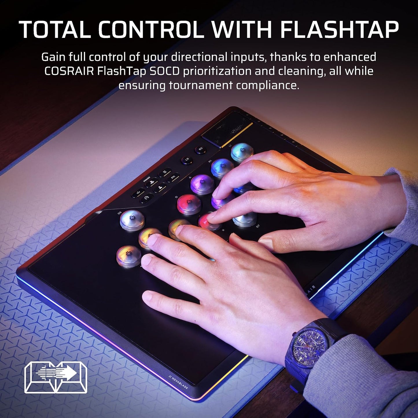 Corsair Novablade Pro Wireless Hall Effect Leverless Controller for PlayStation & PC - New Condition
