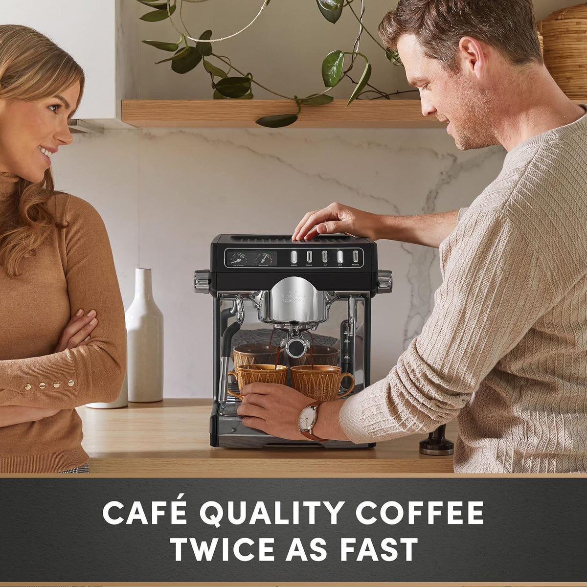 Sunbeam Café Series Duo Espresso Machine – 58mm Group Head, Dual Thermoblock - Excellent Condition
