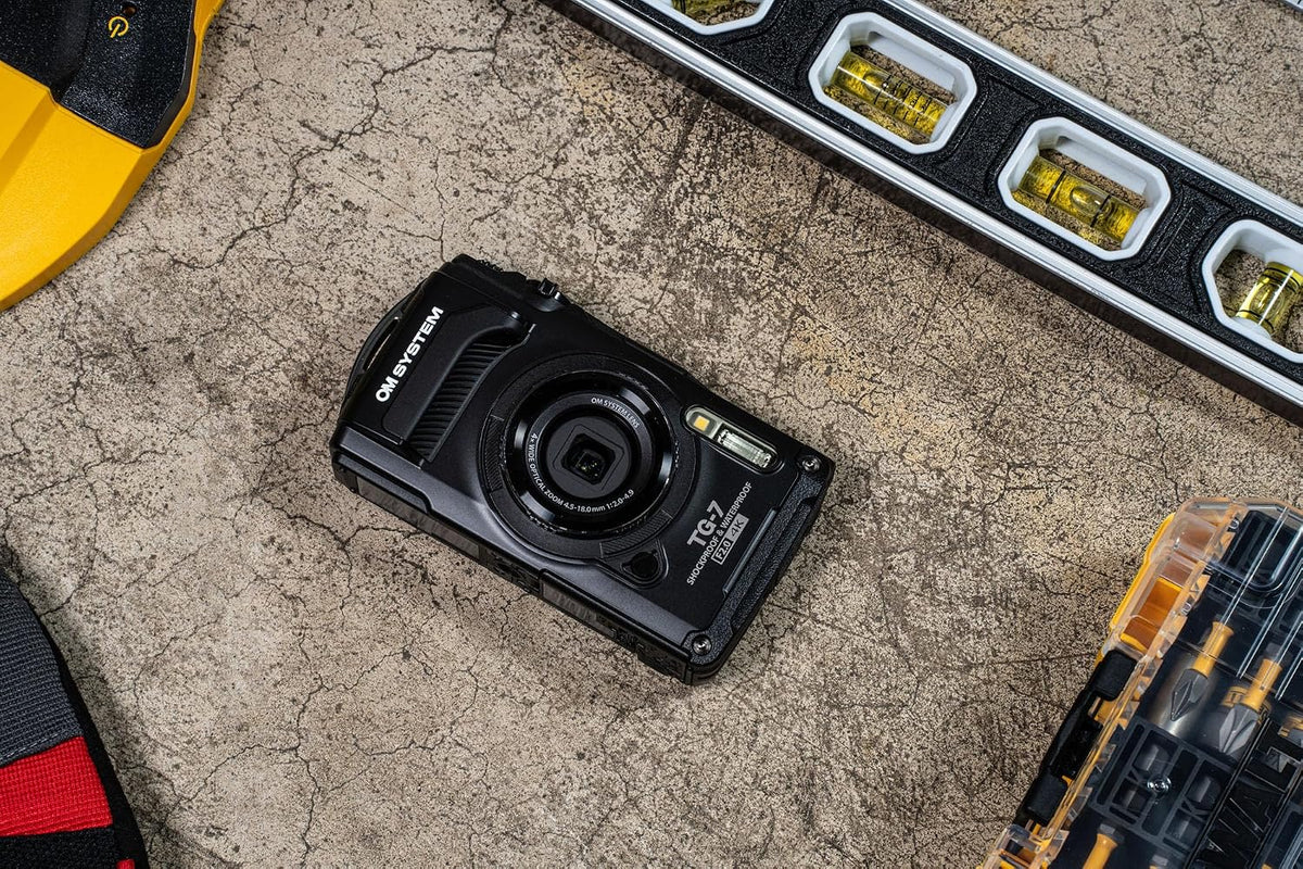 OM SYSTEM TG-7 Tough Camera – Black - New Condition