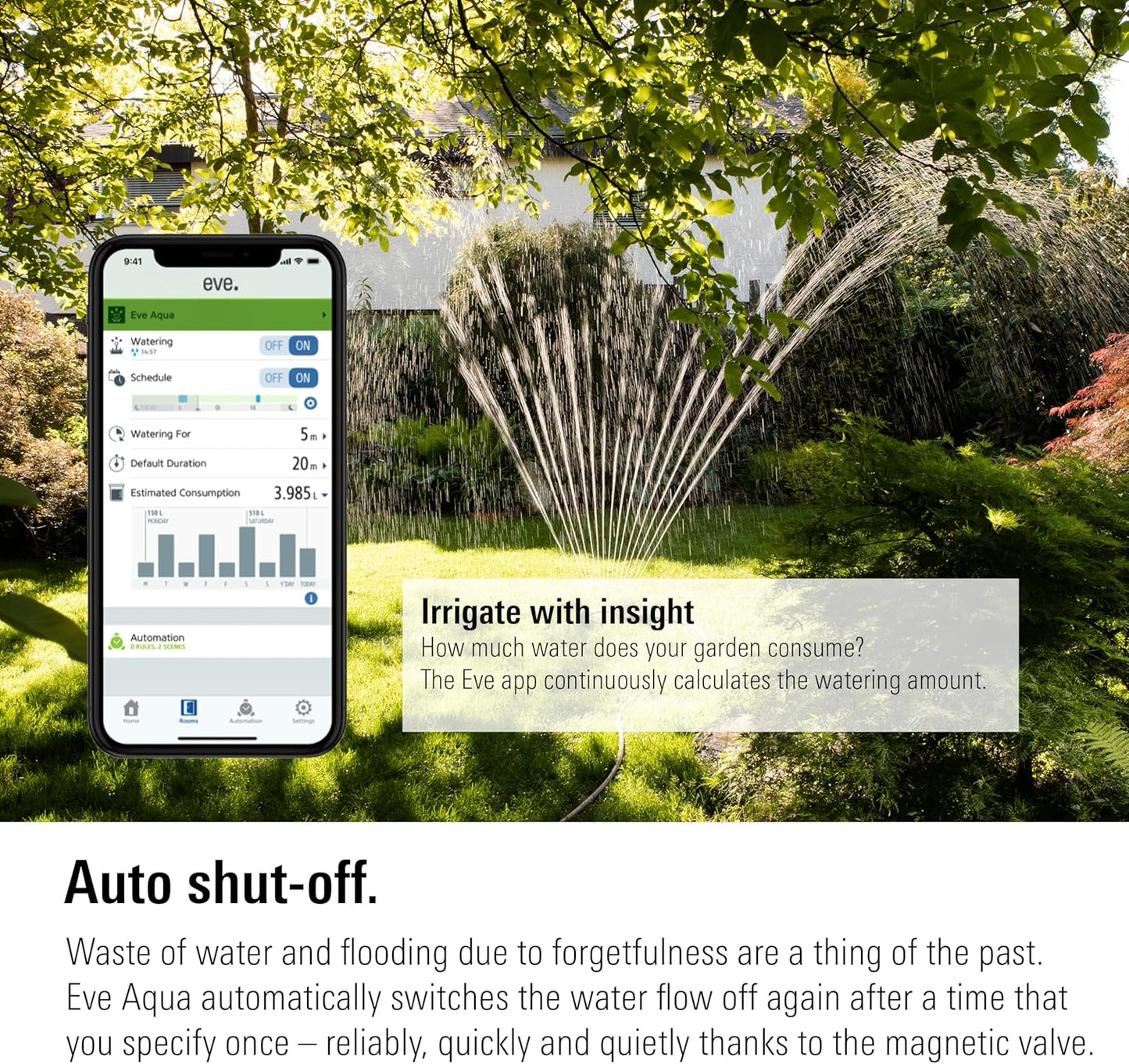 Eve Aqua – Smart Water Controller for Apple Home app or Siri - New Condition
