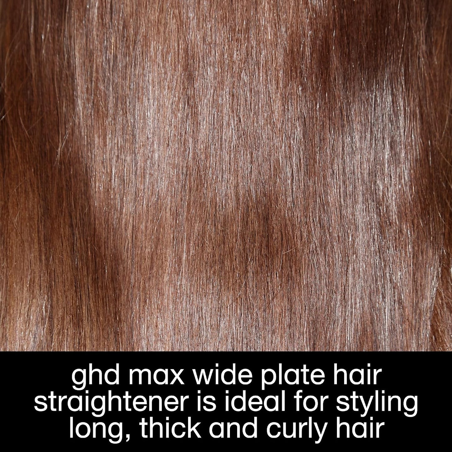 ghd Max Wide Plate Hair Straightener Black – 185°C, Universal Voltage - New Condition