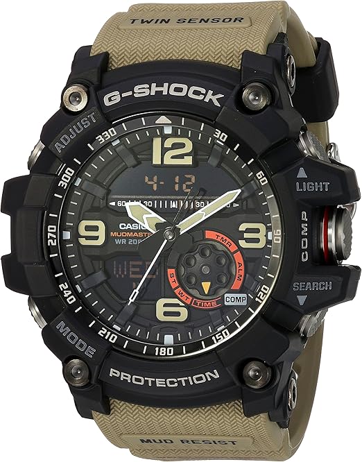 Casio Men's GG-1000-1A5CR G Shock Analog-Digital Display Quartz Beige Watch - New Condition