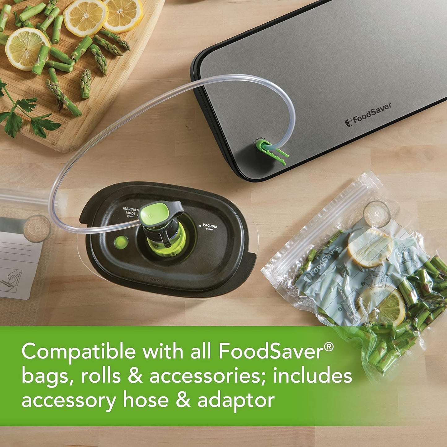 FoodSaver VS2198 Vacuum Sealer Machine with Built-In Cutter & Roll Storage - Excellent Condition