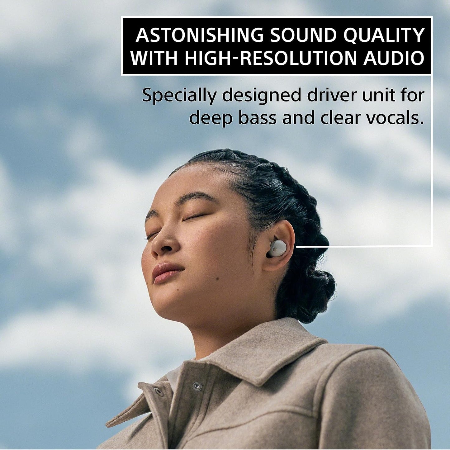 Sony WF-1000XM5 Noise Cancelling Wireless Earphones Black - Excellent Condition