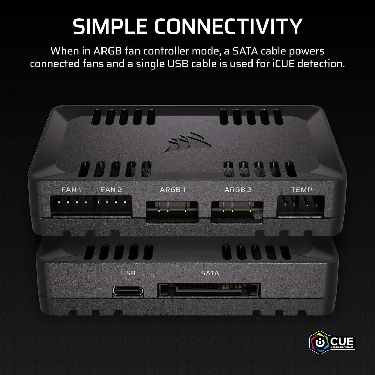 CORSAIR Commander Duo iCUE Fan Controller – Black - Excellent Condition