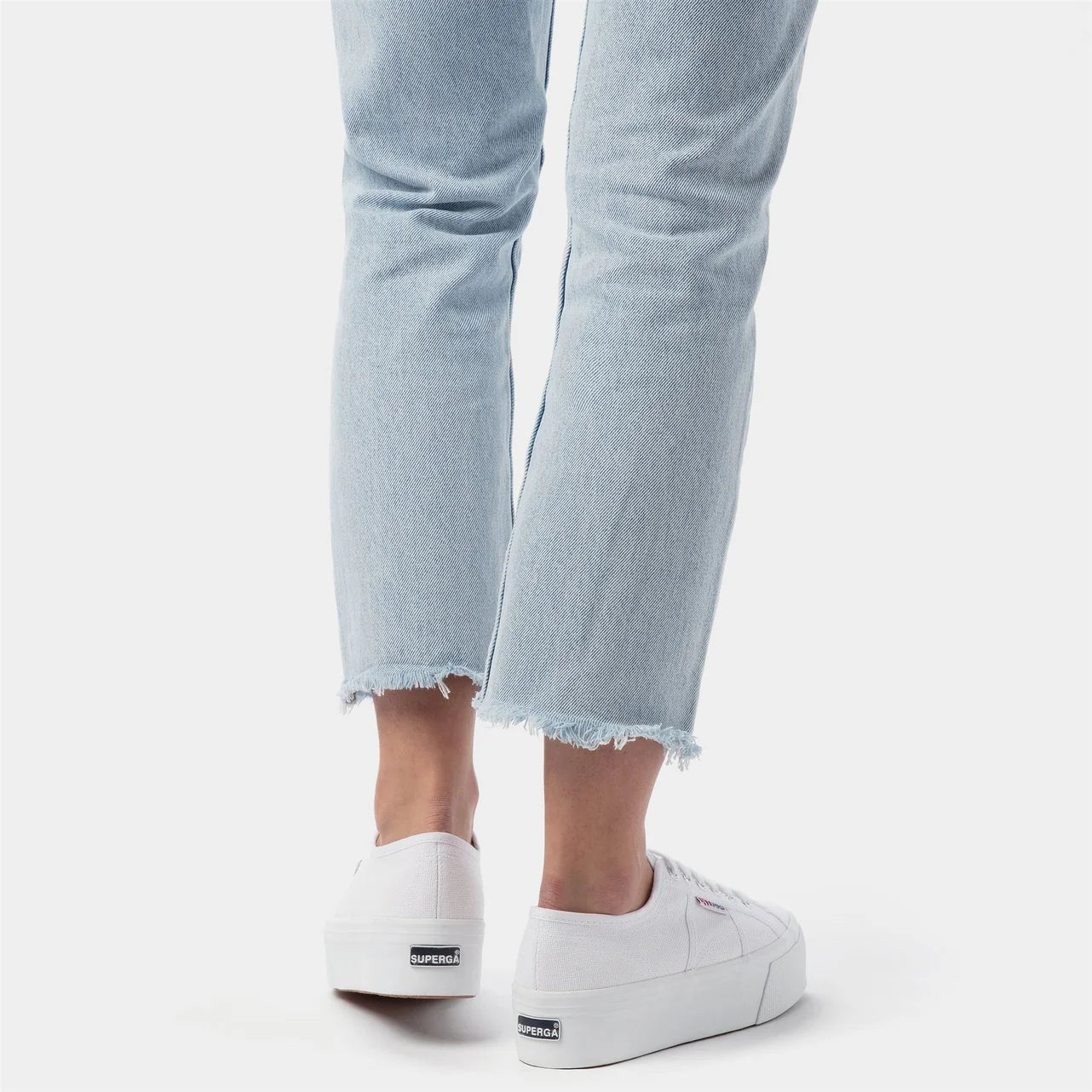 Superga 2790 Platform Women's Sneakers – Liquified Nylon White (EU 37 / US 6.5)