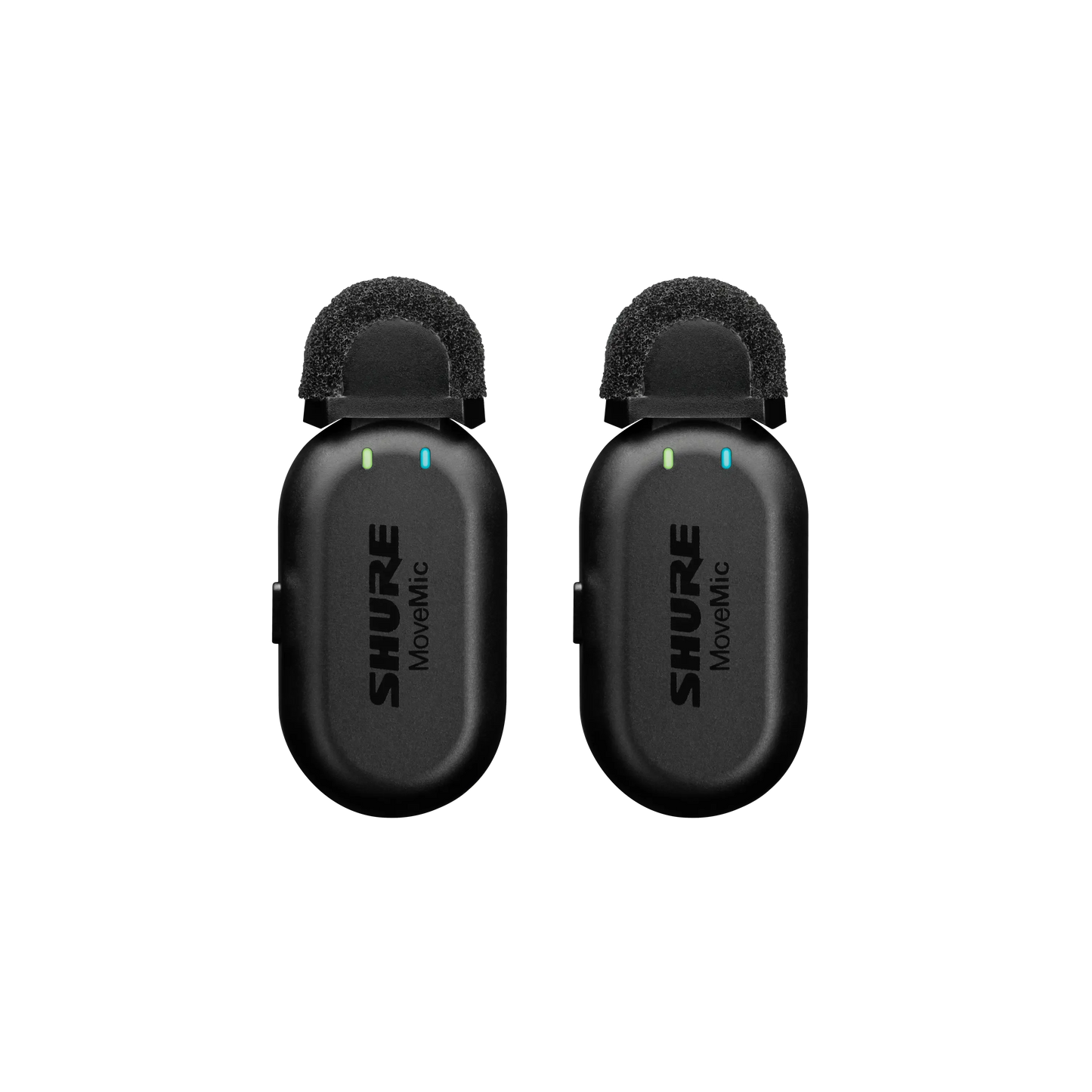 Shure MoveMic Two Bluetooth Lavalier Mics for iPhone & Android - New Condition