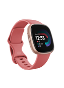 Fitbit Versa 4 Fitness Smartwatch – GPS, Heart Rate, Sleep & Exercise Tracking (Pink Sand/Copper Rose) - Excellent Condition