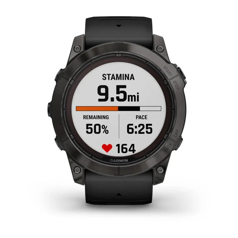 Garmin Fenix 7X Pro Sapphire Solar Carbon Gray DLC Titanium - Good Condition